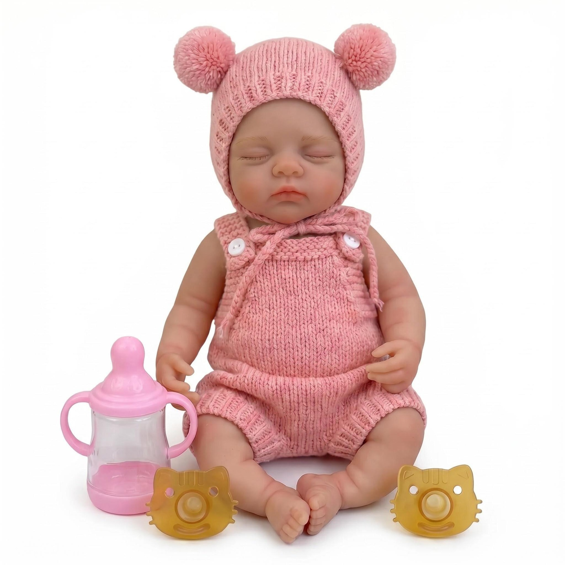 Reborn Baby Doll Silicone Realistic - Boneca Bebê Reborn Prematuro NPK de