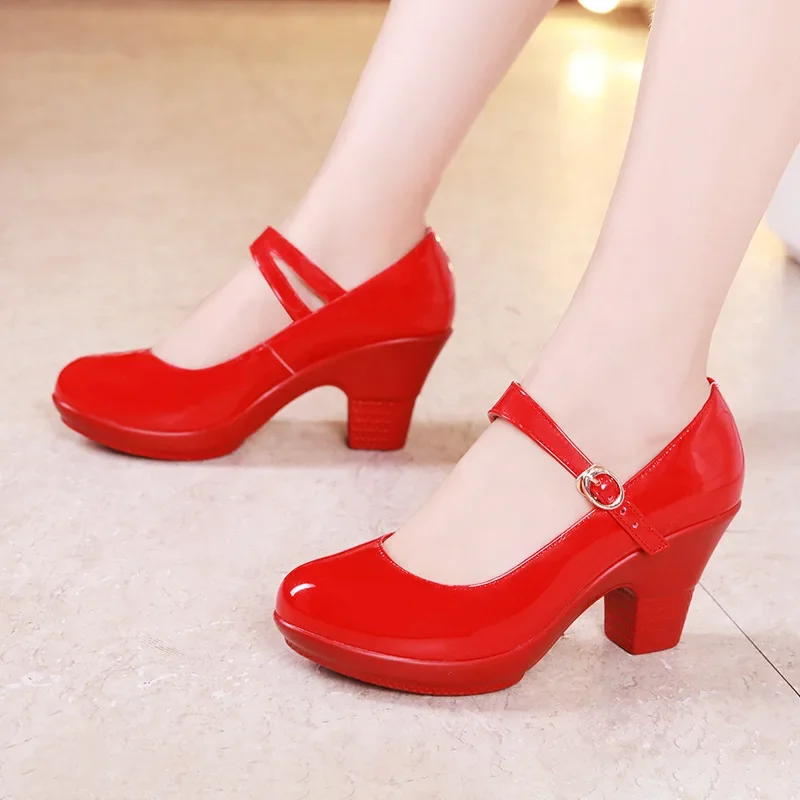 Building Blocks - Sapatos Mary Jane de Salto Bloco