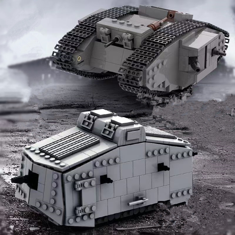 Lego Compatible Military Tank - Conjunto de Blocos de Montar Militares