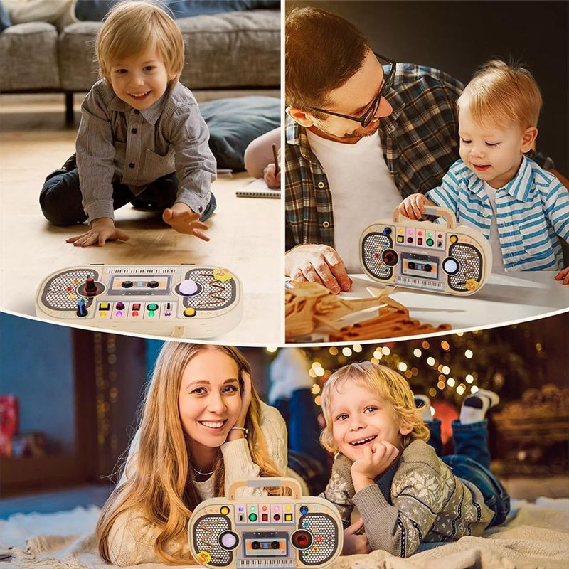 Tabuleiro de Atividades Montes - Montessori Wooden Busy Board Toddler avaliação e preço