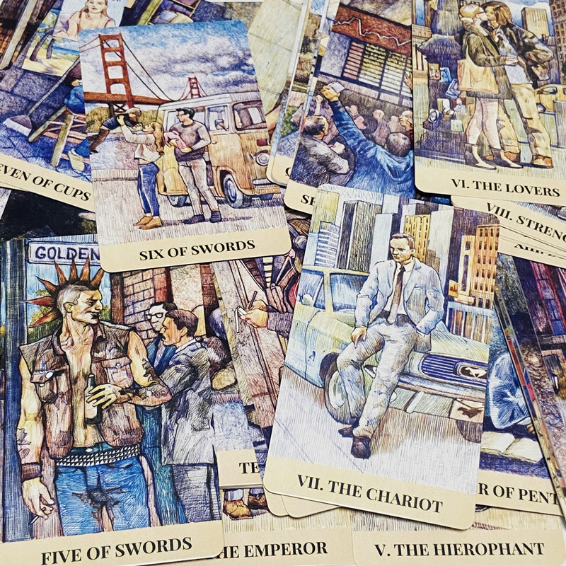 Cartas de Tarot City Labyrinth - Tarot Cards Deck With Guidebook avaliação e preço