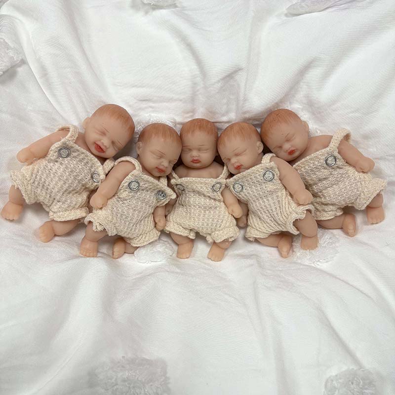 5 pçs/set 4 polegadas artesana - Reborn Baby Doll Silicone Realistic avaliação e preço