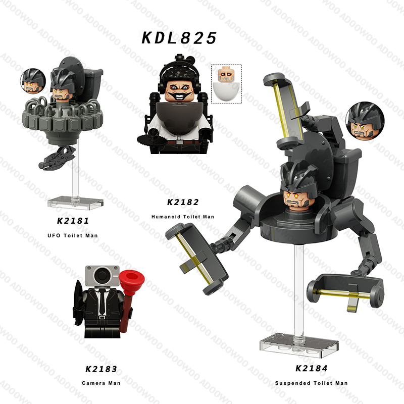 DLL001 KDL818 Boneco Masculino - Building Blocks avaliação e preço