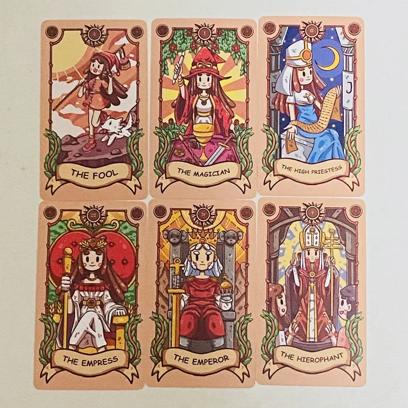 Cartas de tarô de viagem alegr - Tarot Cards Deck With Guidebook avaliação e preço