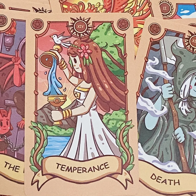 Cartas de tarô de viagem alegr - Tarot Cards Deck With Guidebook avaliação e preço