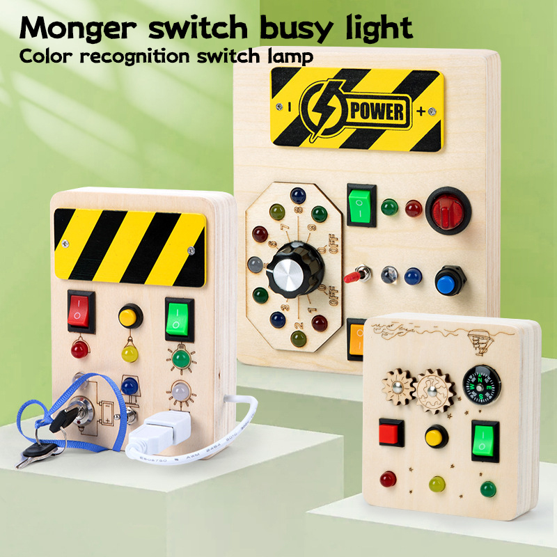 Brinquedo Sensorial Montessori - Montessori Wooden Busy Board Toddler avaliação e preço