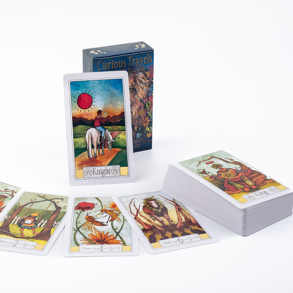 Curioso viagens tarô 10.3*6cm  - Tarot Cards Deck With Guidebook avaliação e preço