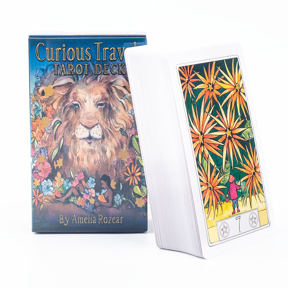 Curioso viagens tarô 10.3*6cm  - Tarot Cards Deck With Guidebook avaliação e preço