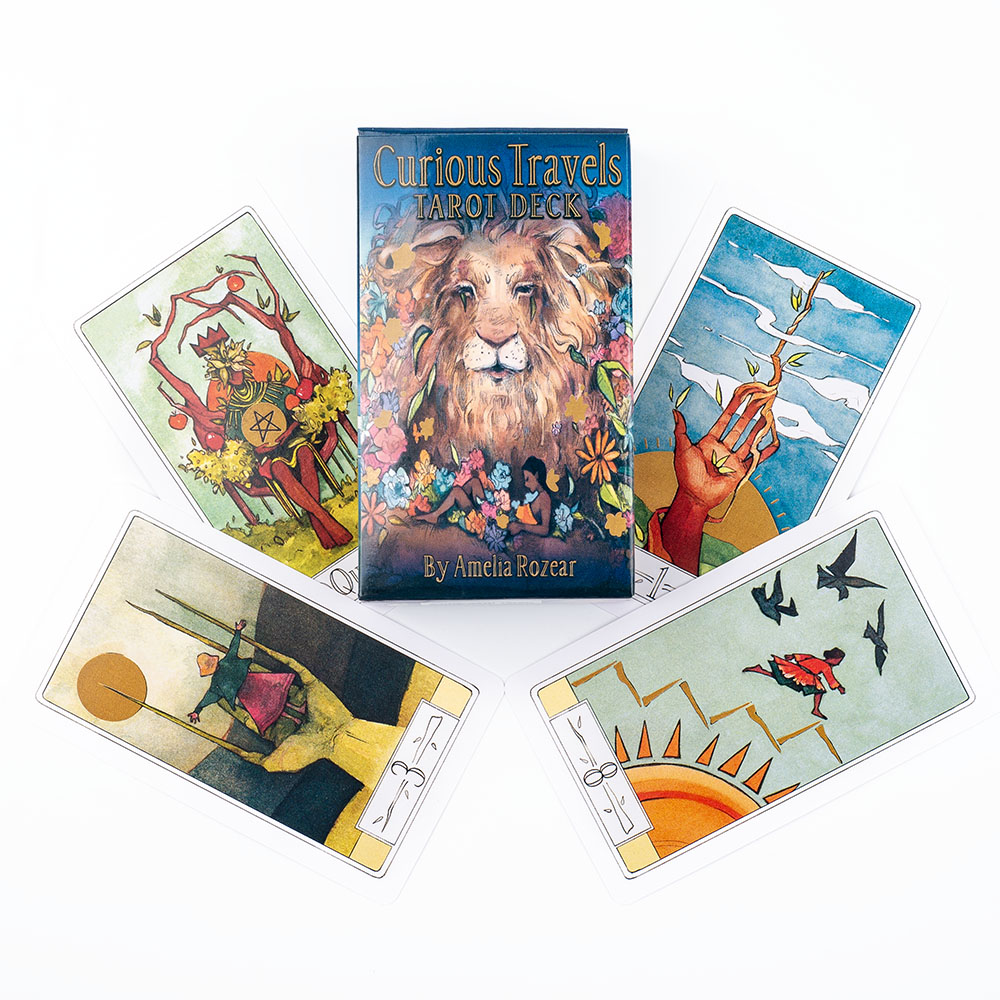Curioso viagens tarô 10.3*6cm  - Tarot Cards Deck With Guidebook avaliação e preço